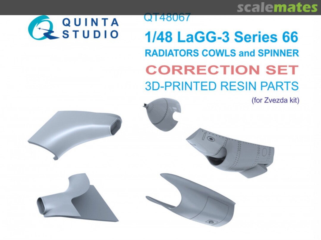 Boxart LaGG-3 series 66 Radiators cowls and spinner QT48067 Quinta Studio