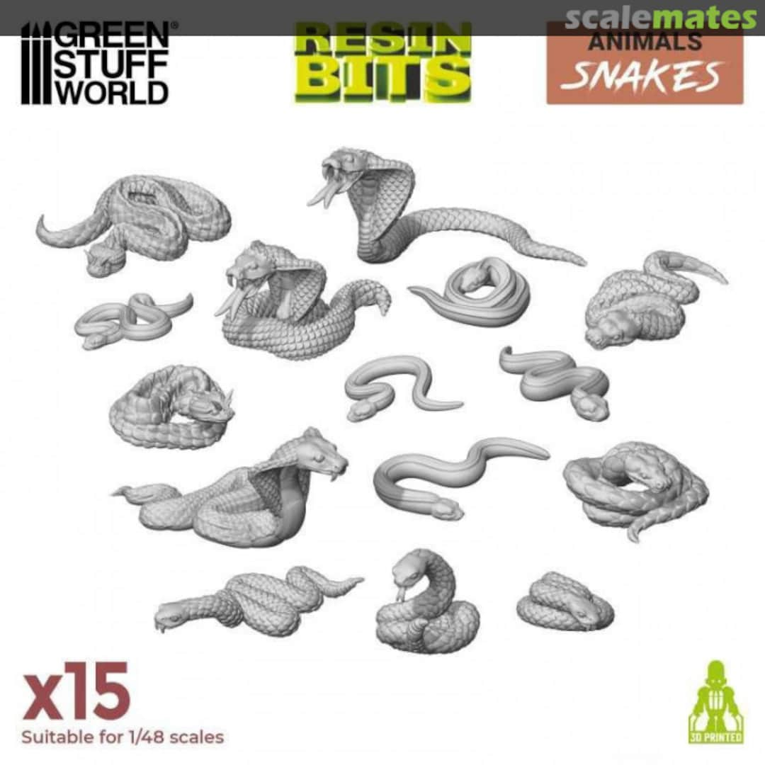 Boxart Snakes x15 12668 Green Stuff World