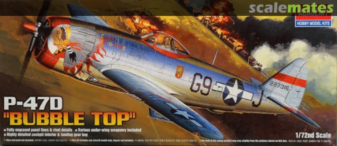 Boxart P-47D 12491 Academy