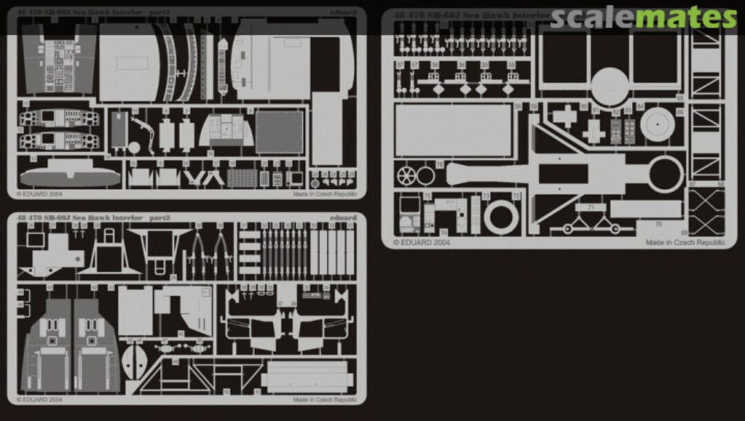Boxart SH-60 B/J Sea Hawk Interior 48470 Eduard