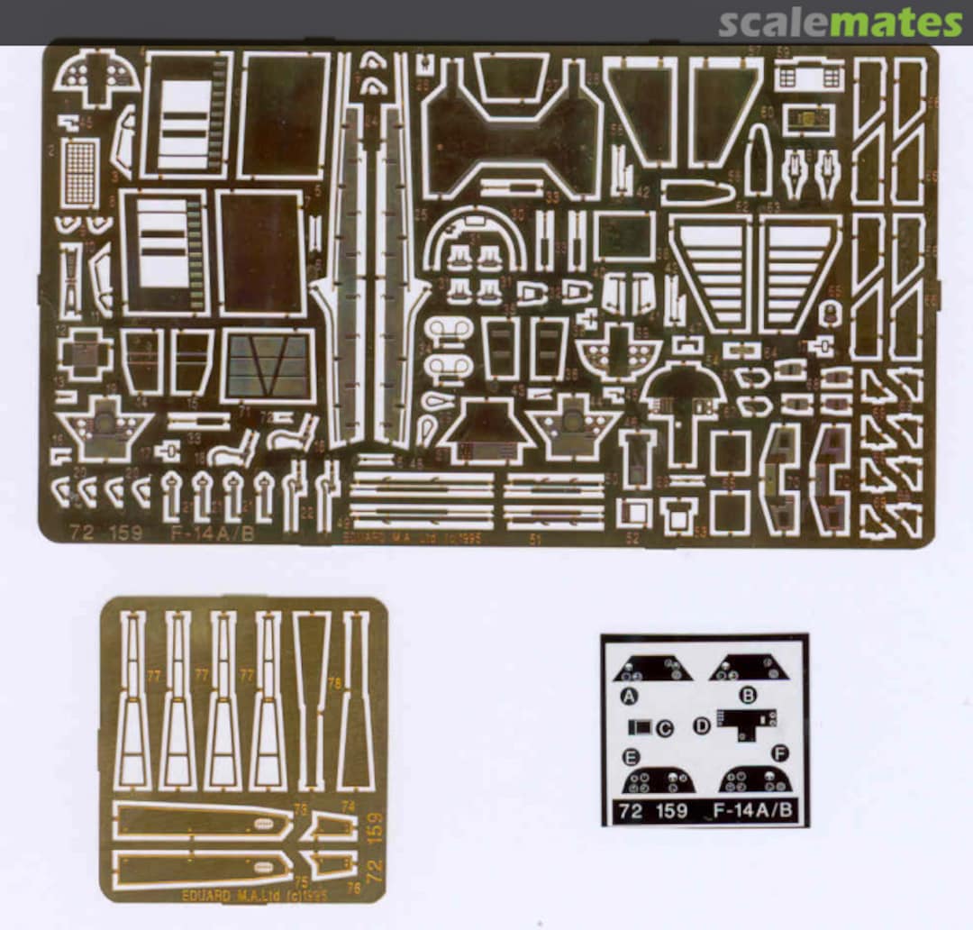 Boxart F-14A/B Tomcat - Detail Up Set 72159 Eduard