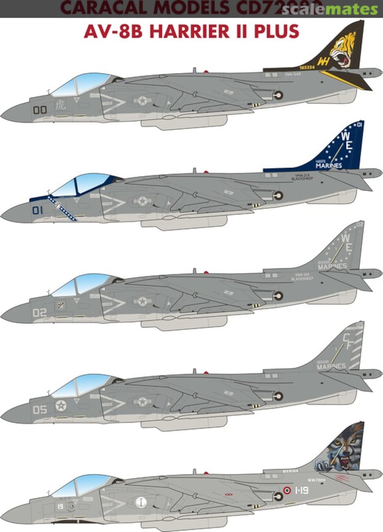 Boxart AV-8B Harrier II Plus CD72080 Caracal Models