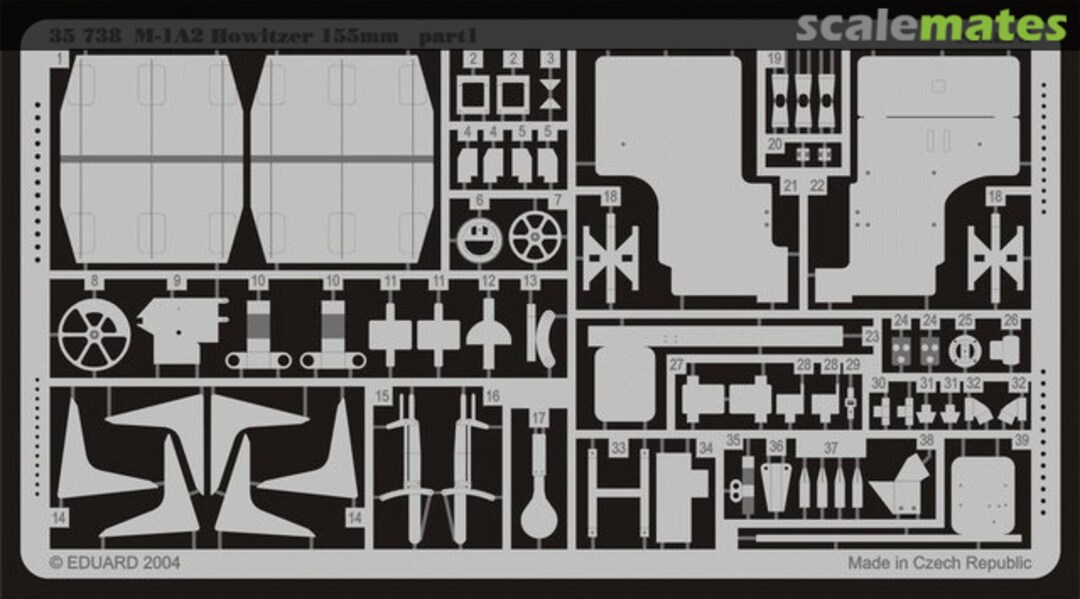 Boxart M1-A2 Howitzer 155mm 35738 Eduard