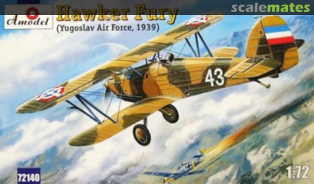 Boxart Hawker Fury (Yugoslav Air Force, 1939) 72140 Amodel