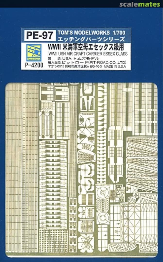 Boxart Photo Etched Parts for WWII USN Aircraft Carrier Essex Class PE-97 Pit-Road