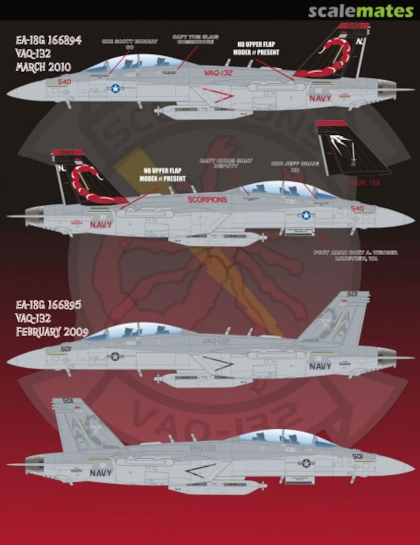 Boxart E/A-18G Superbug shockers 48-061 Afterburner Decals