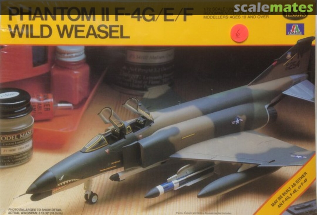 Boxart Phantom II F-4G/E/F Wild Weasel 684 Testors/Italeri