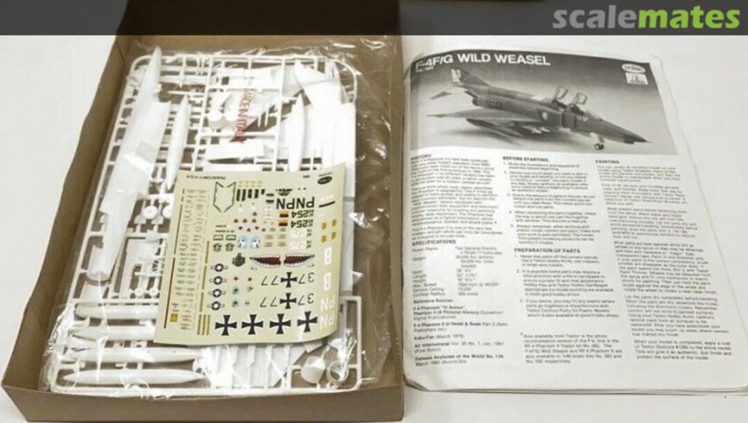 Contents Phantom II F-4G/E/F Wild Weasel 684 Testors/Italeri