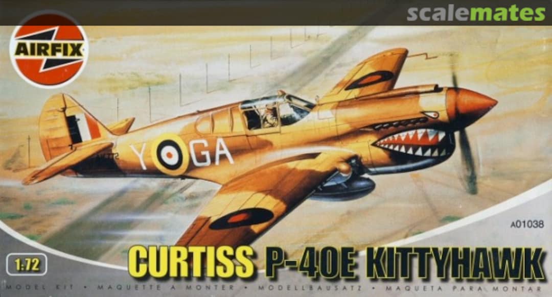 Boxart Curtiss P-40E Kittyhawk A01038 Airfix