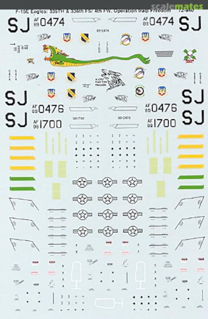 Boxart F-15E Strike Eagles Op. Iraqi Freedom 72-840 SuperScale International