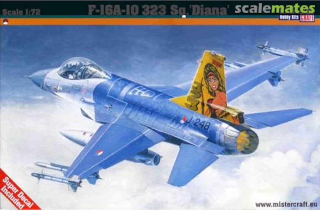 Boxart F-16A-10 323 Sq. 'Diana' D-021 MisterCraft