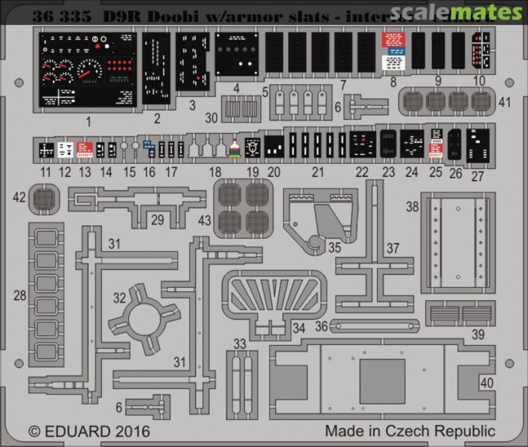 Boxart D9R Doobi w/ armor slats - interior 36335 Eduard