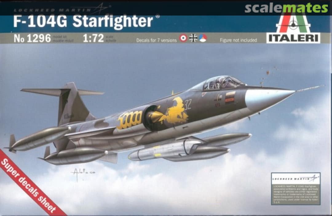 Boxart F-104G Starfighter 1296 Italeri