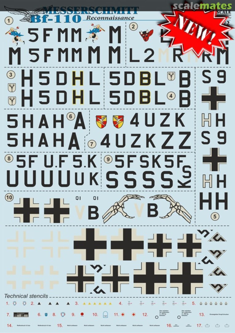 Boxart Messerschmitt Bf-110 Reconnaissance 72-246 Print Scale