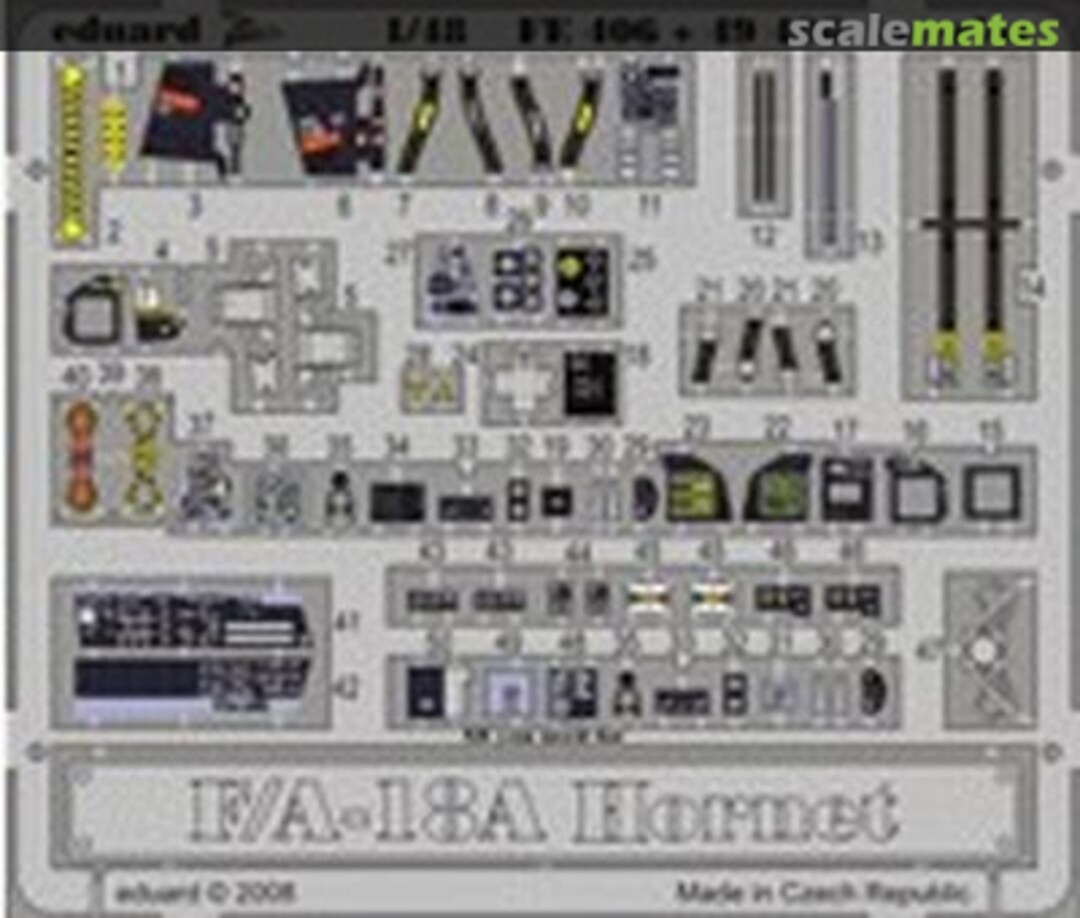 Boxart F/A-18A interior S.A. FE406 Eduard