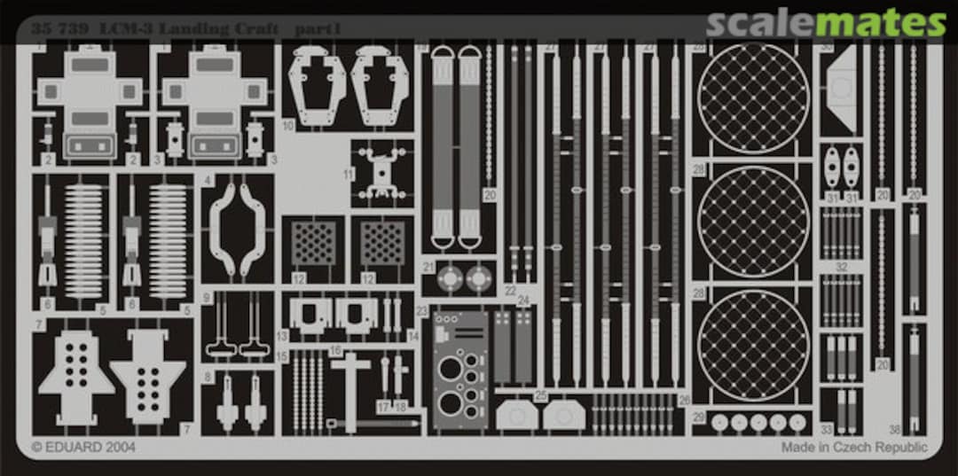 Boxart LCM-3 Landing Craft 35739 Eduard