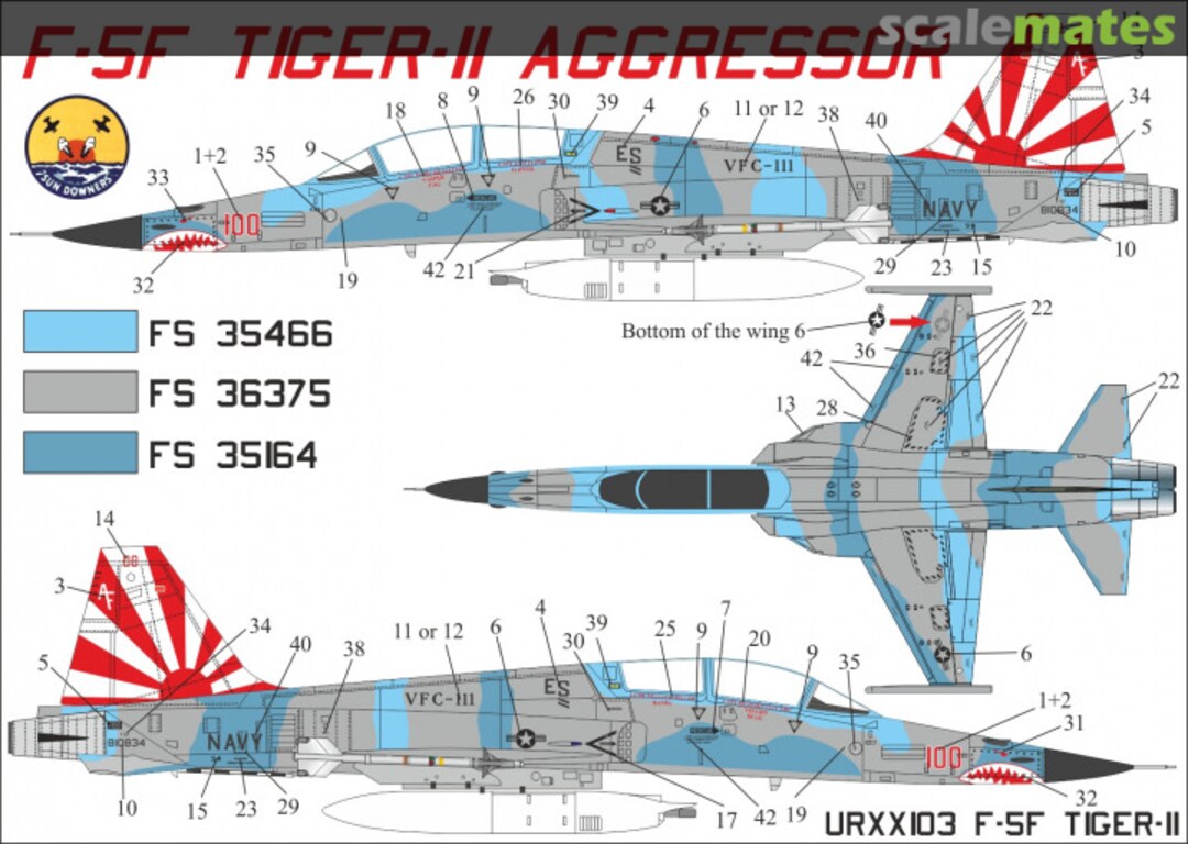 Boxart F-5F Tiger-II Aggressor UR72103 UpRise