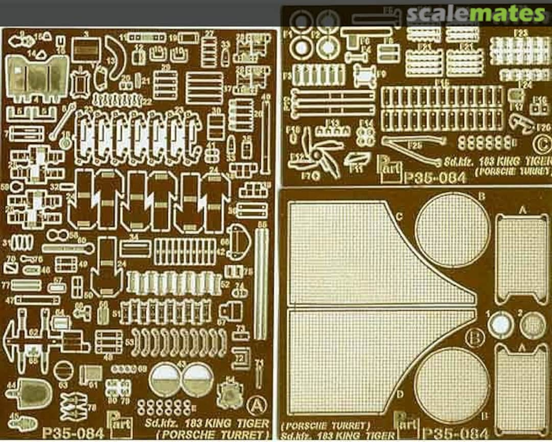 Boxart Sd.Kfz 183 King Tiger (Porsche turret) P35-084 Part