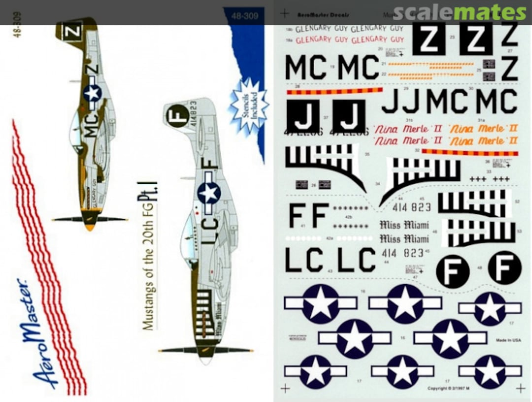 Boxart Mustangs of the 20th FG Pt. I 48-309 AeroMaster