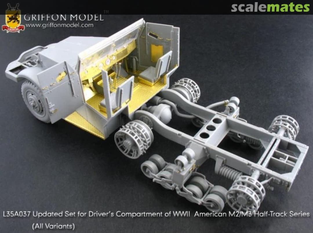 Boxart Update Set for Driver’s Compartment of WW II American M2 / M3 Half-Track Series (All Variants) L35A037 Griffon Model