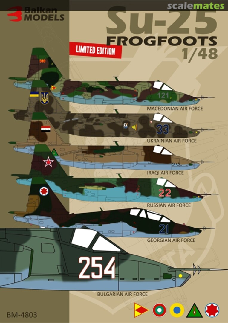 Boxart Su-25 Frogfoots BM-4803 Balkan Models