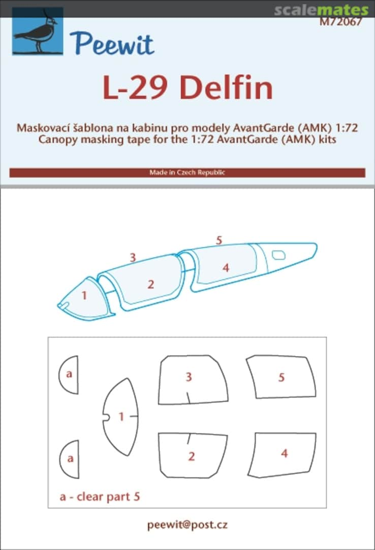 Boxart Aero L-29 Delfin M72067 Peewit