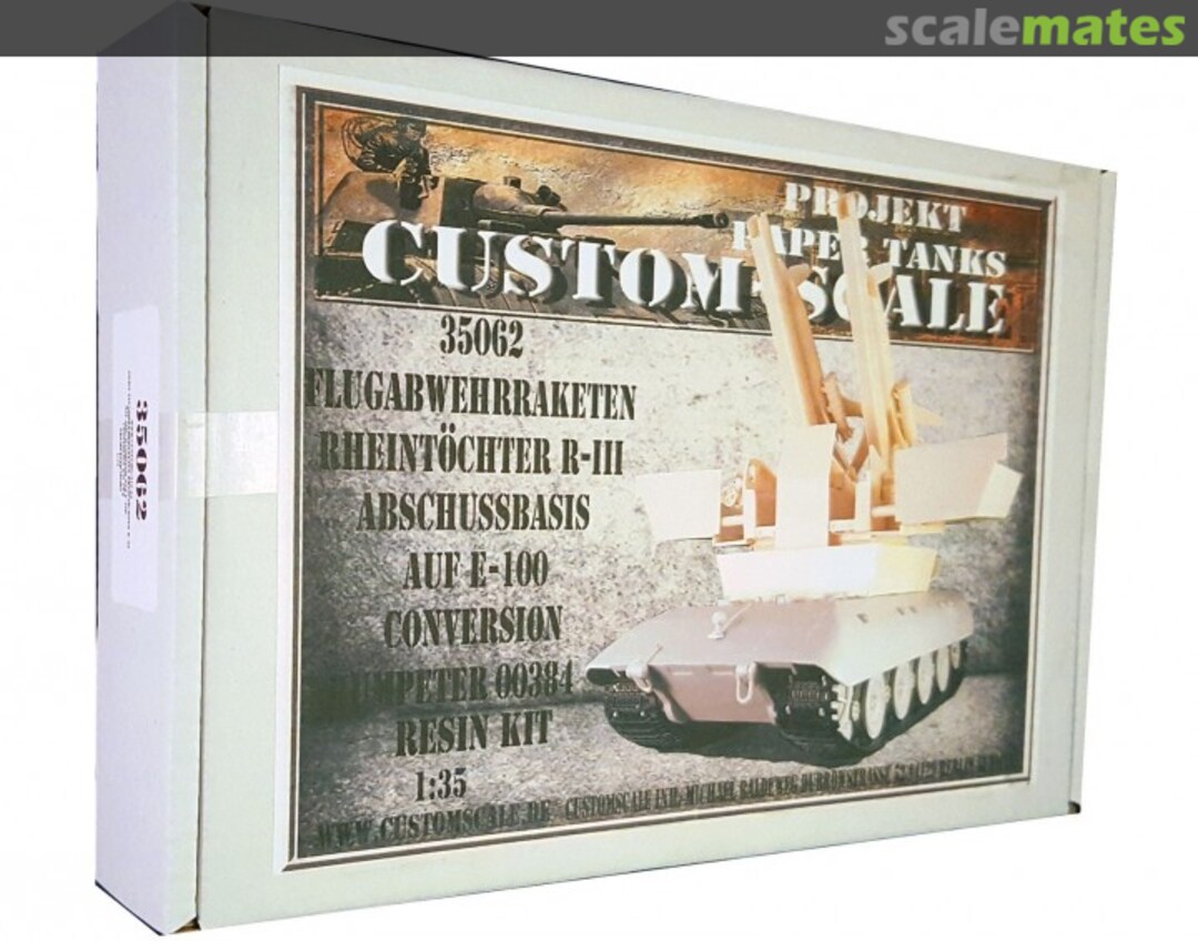 Boxart Rheintochter R-III mit Abschussbasis 35062 Custom-Scale