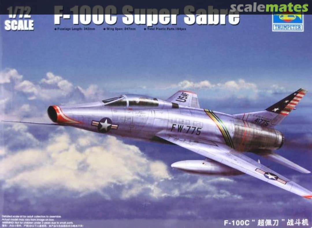 Boxart F-100C Super Sabre 01648 Trumpeter