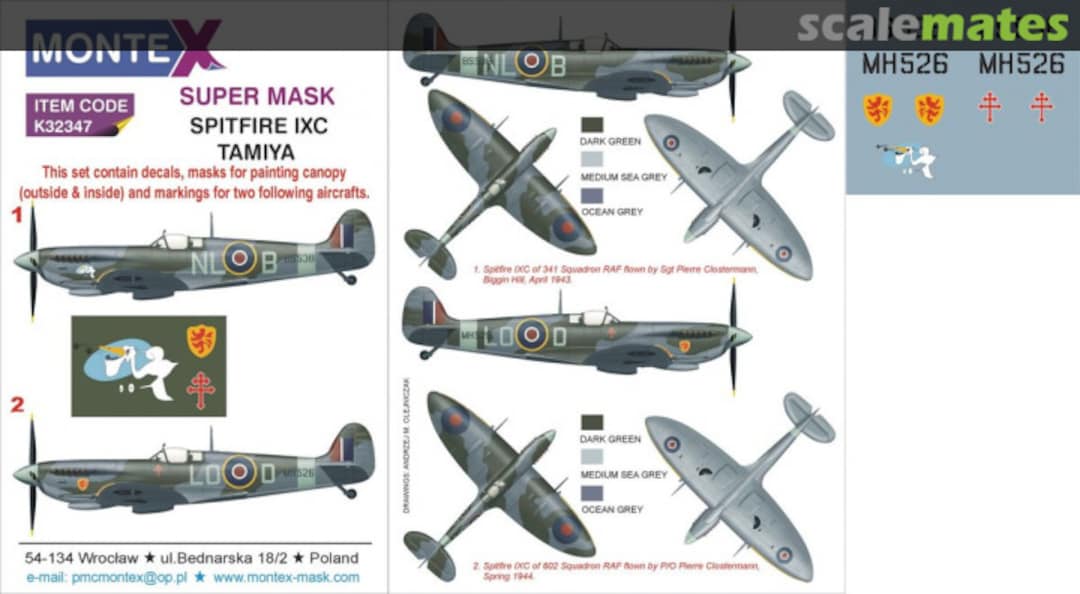 Boxart Spitfire Mk.IXc K32347 Montex