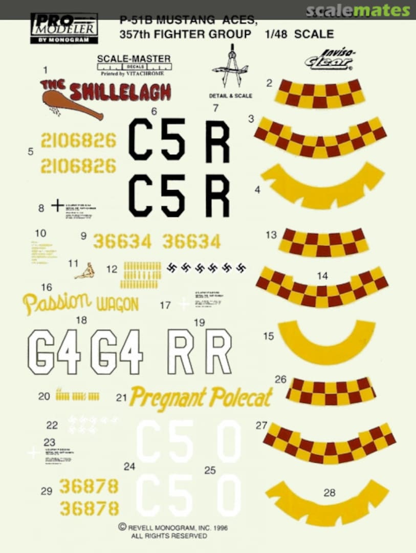 Boxart P-51B Mustang Aces 88100300310 Pro Modeler