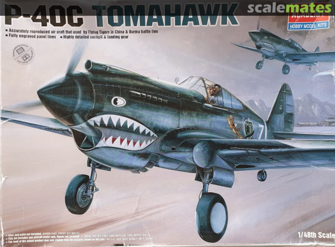 Boxart P-40C Tomahawk 2182 Academy