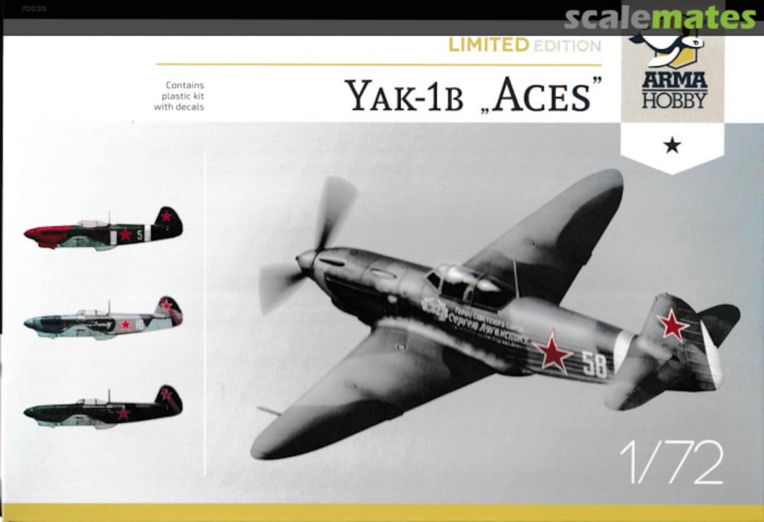 Boxart Yak-1b „Aces” 70030 Arma Hobby