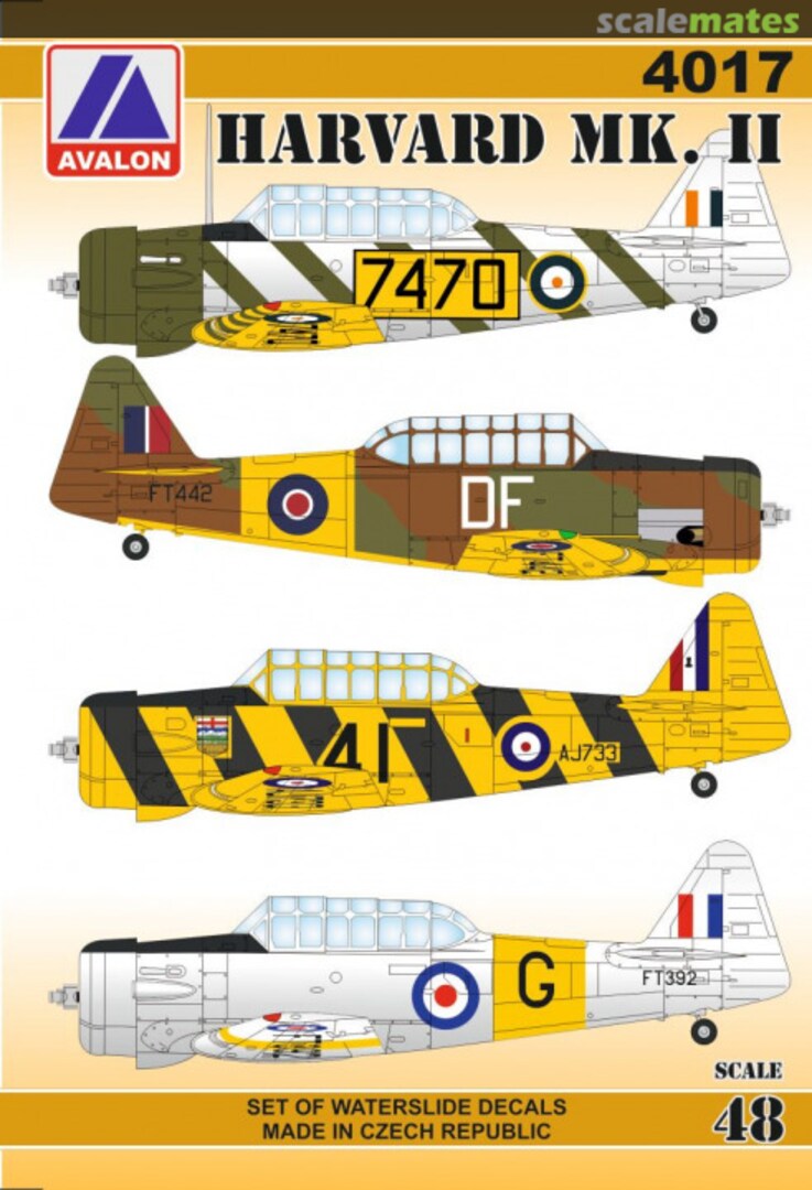 Boxart Harvard Mk. II 4017 Avalon Decals