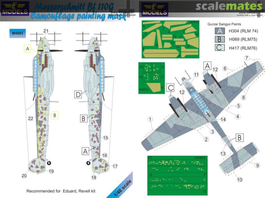 Boxart Messerschmitt Bf 110G M4893 LF Models