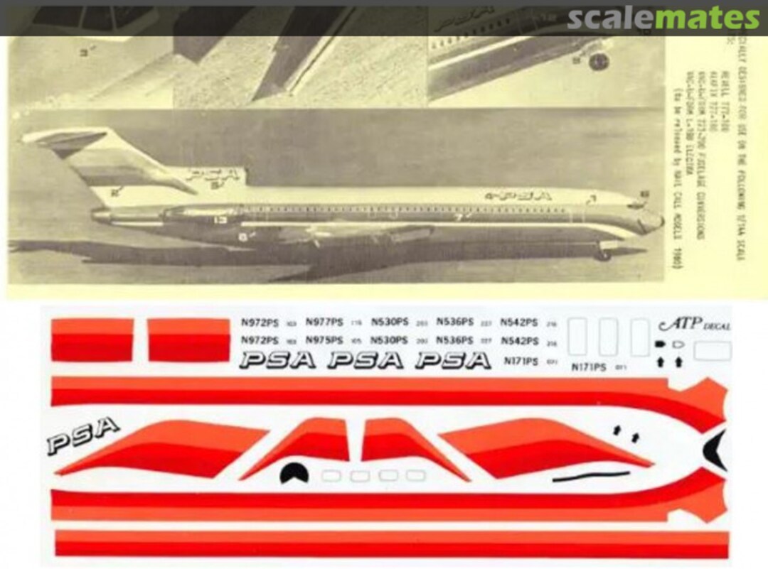 Boxart PSA Boeing 727 & Lockheed Electra AD5057 ATP Airliners America