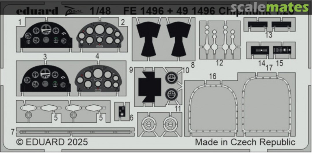 Boxart Chipmunk T.20 detail set FE1496 Eduard