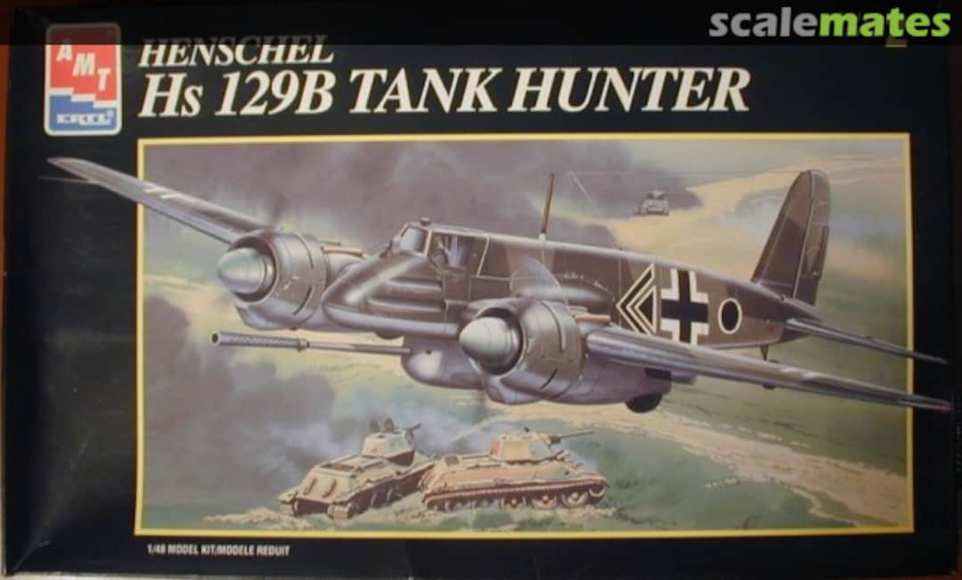 Boxart Henschel Hs 129B Tank Hunter 8684 AMT/ERTL