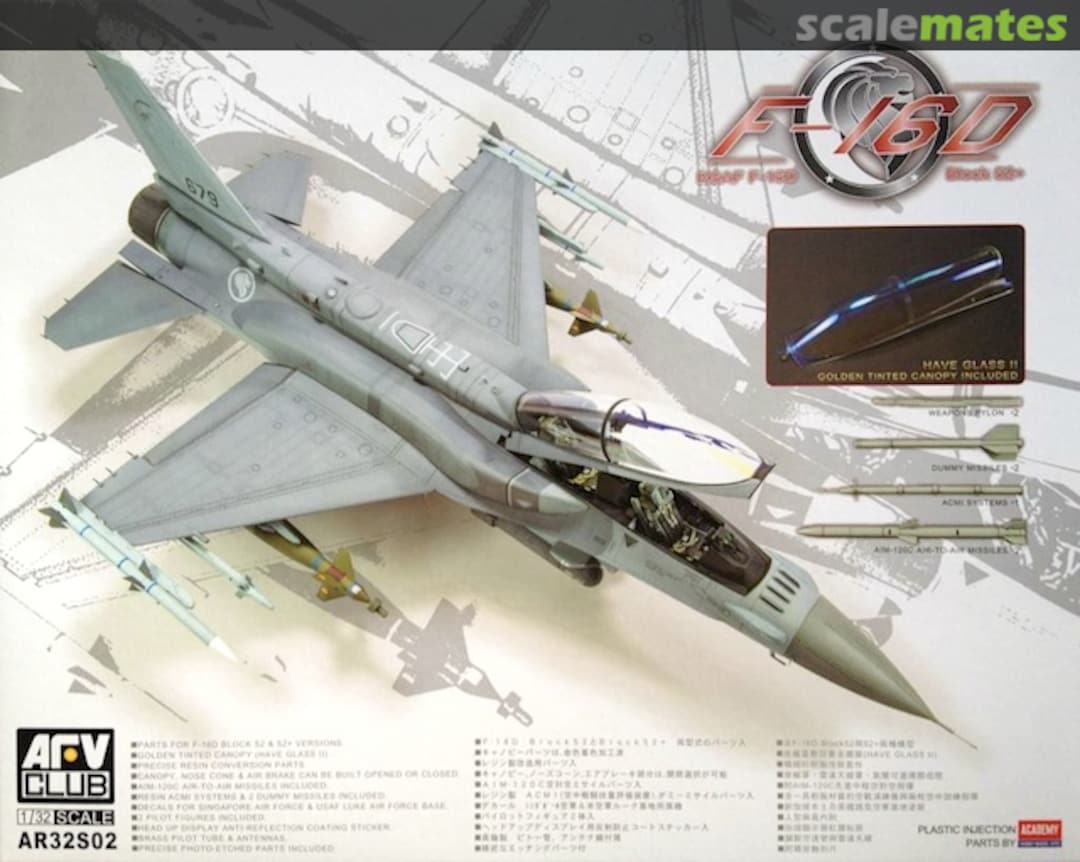 Boxart F-16D Block 52+ AR32S02 AFV Club