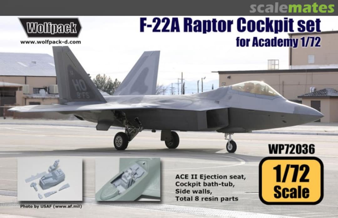 Boxart F-22A Raptor Cockpit Set WP72036 Wolfpack