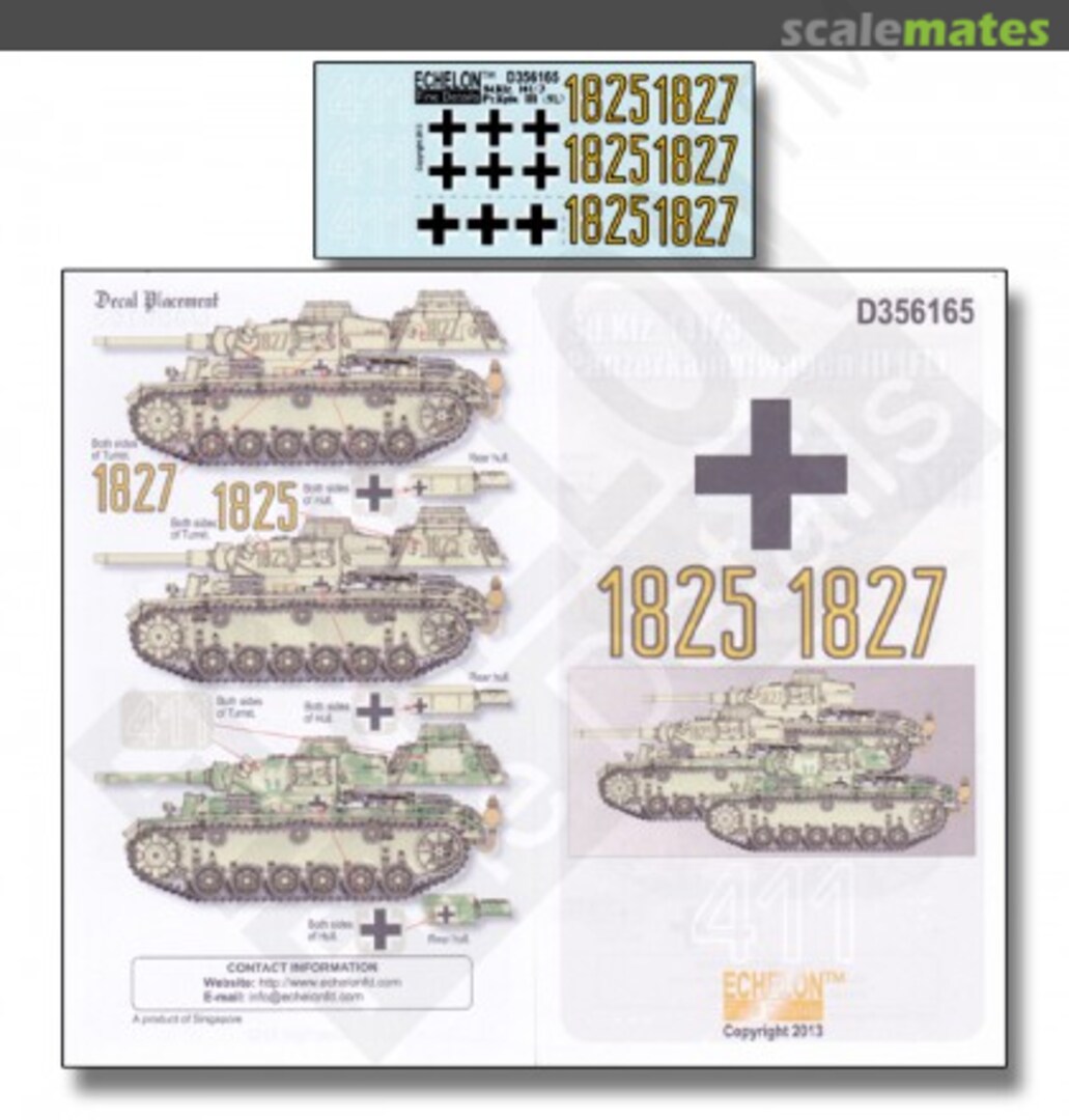 Boxart Sd.Kfz. 141/3 Pz.Kpfw. III (FL) D356165 Echelon Fine Details