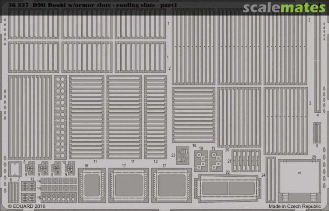 Boxart D9R Doobi w/ armor slats - cooling slats 36337 Eduard