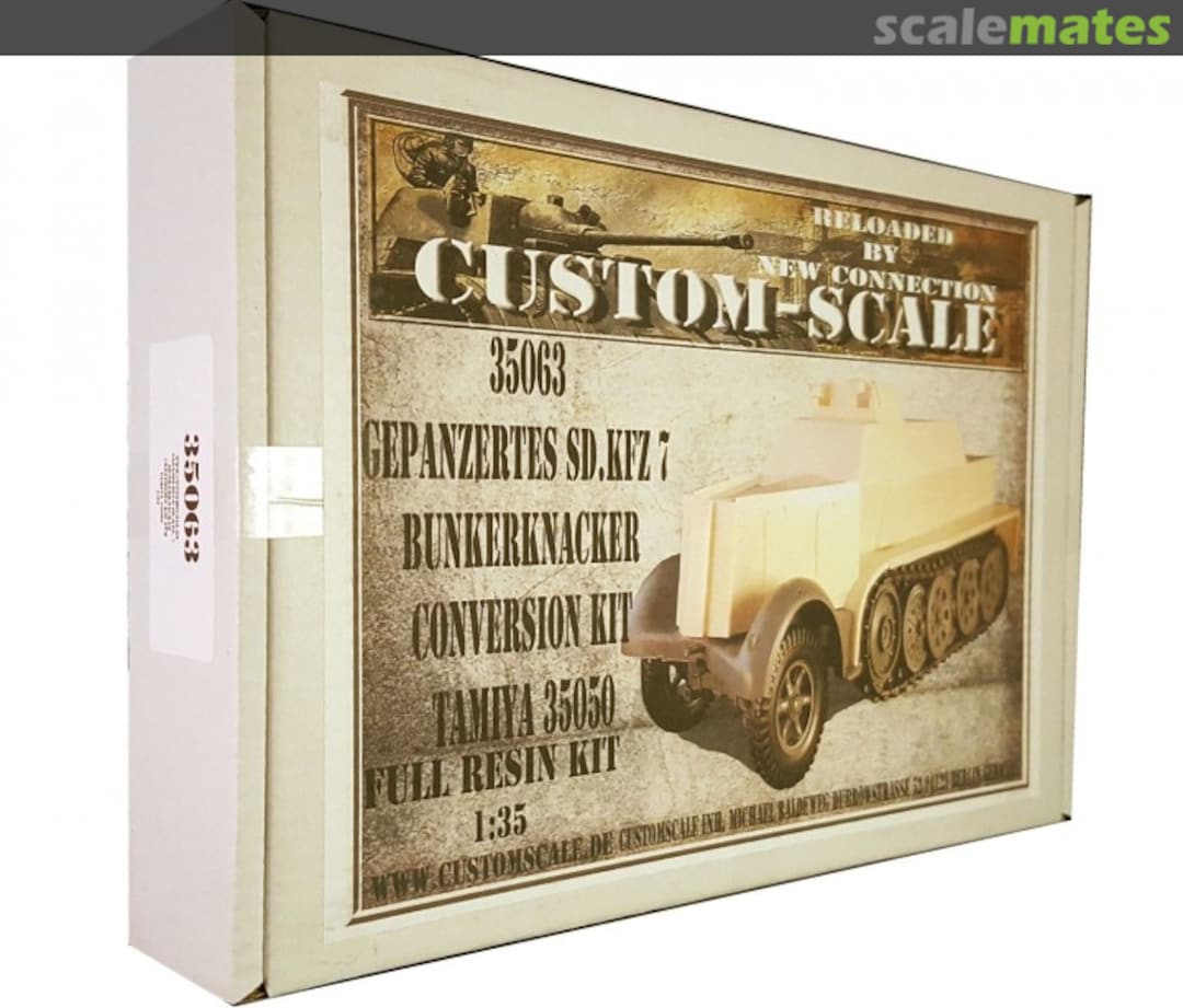 Boxart Gepanzertes Sd.Kfz. 7 Bunkerknacker 35063 Custom-Scale