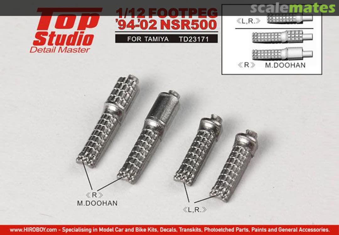 Boxart Footpeg '94-'02 NSR500 TD23171 Top Studio