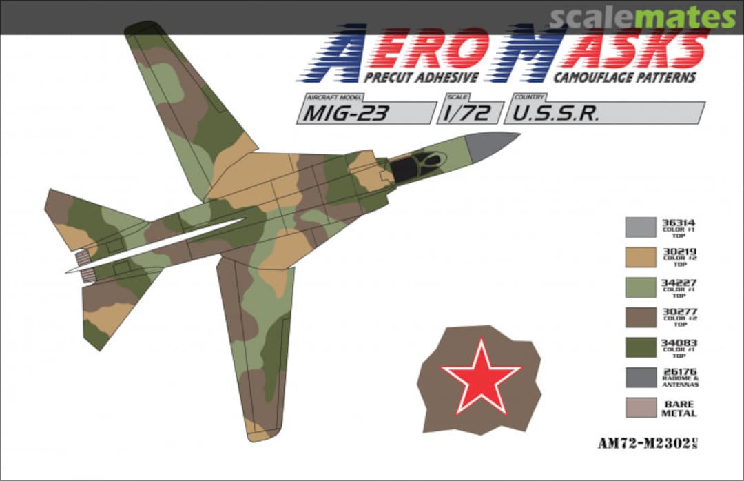 Boxart MiG-23 USSR AM72-M2302 AeroMasks