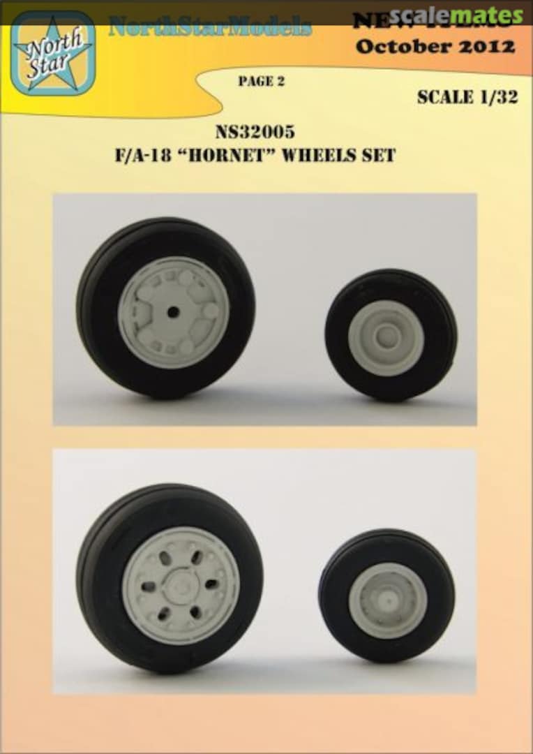 Boxart F-18 A/B/C/D wheels, No mask series NS32005-a North Star Models