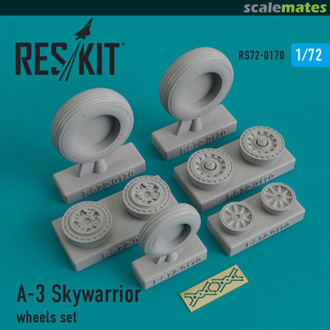 Boxart A-3 Skywarrior - Wheels Set RS72-0170 ResKit