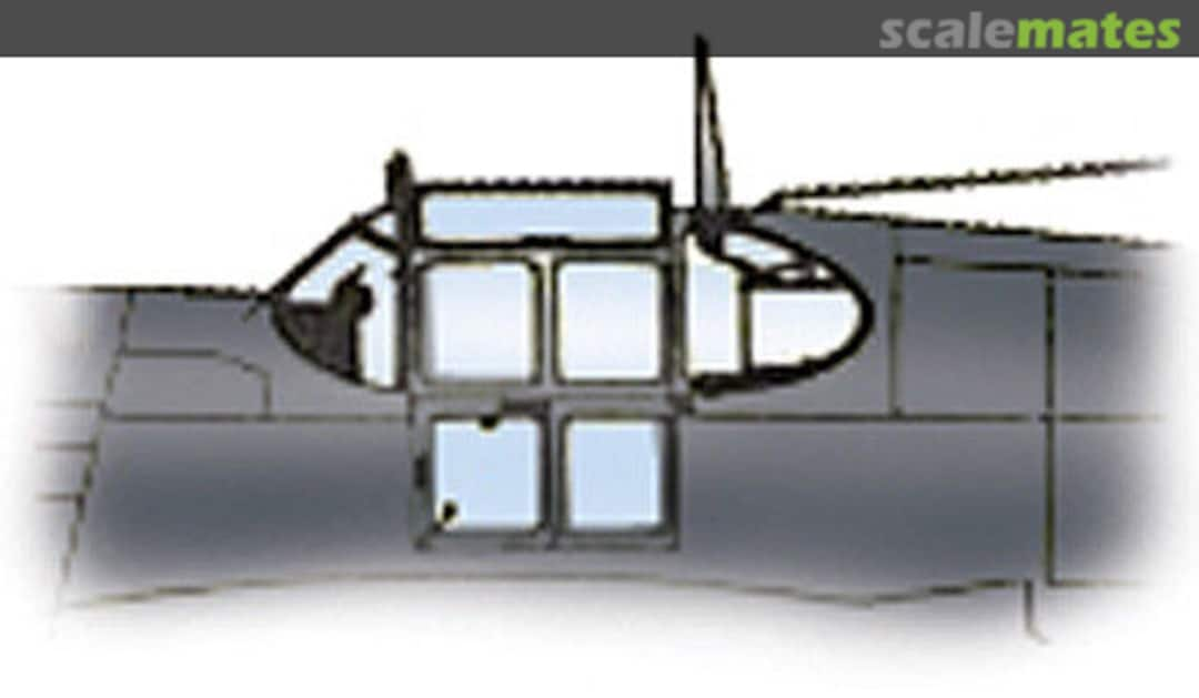 Boxart P-51B Vacuform Canopy SQ9185 Squadron