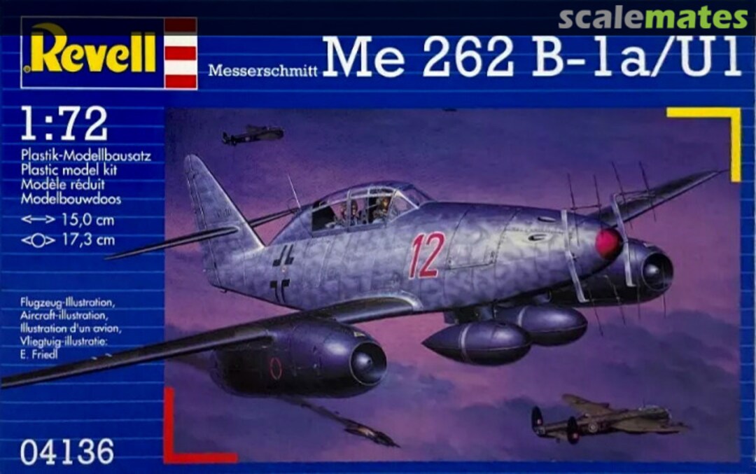 Boxart Messerschmitt Me 262 B-1a/U1 04136 Revell