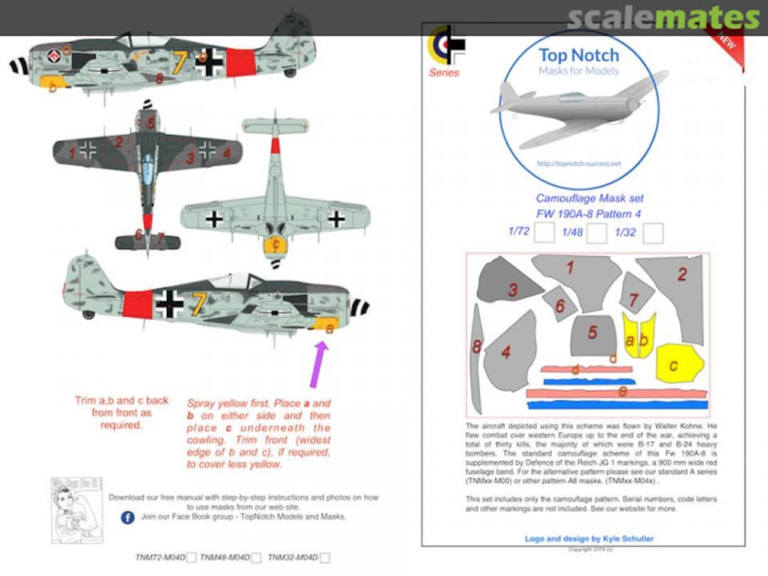 Boxart FW190-A8 (Pattern 4) TNM72-M04D TopNotch