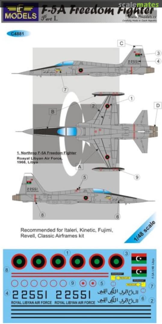 Boxart F-5A Freedom Fighter C4881 LF Models